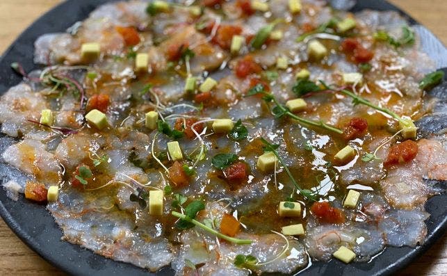 3 Carpaccio de gambas de Ibiza 3 Carpaccio de gambas de Ibiza