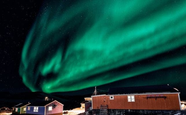 Las auroras boreales son un atractivo para viajar a Groenlandia Las auroras boreales son un atractivo para viajar a Groenlandia