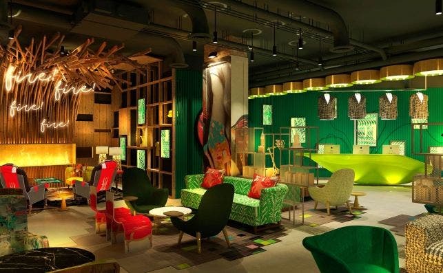 Lobby Nhow London. Foto NH Hotel Group.