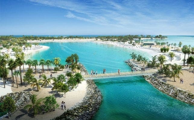 Ocean Cay MSC Marine Reserve tendraÌ una gran laguna para deportes acuaÌticos ConradSchutt